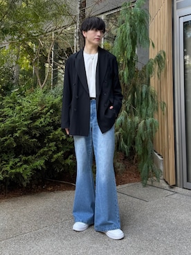 「アイテム（テーラードジャケット）」を使った、るいさん（メンズ・179cm・20代）の秋コーディネート