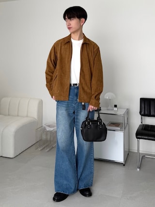 「LUENNA(ルエナ)の【LUENNA】Heavyweight Long Sleeve Tee / ヘビーウェイト ロングスリーブTシャツ(ロンT)(Tシャツ/カットソー)」を使った、るいさん(メンズ・179cm)の冬コーディネート