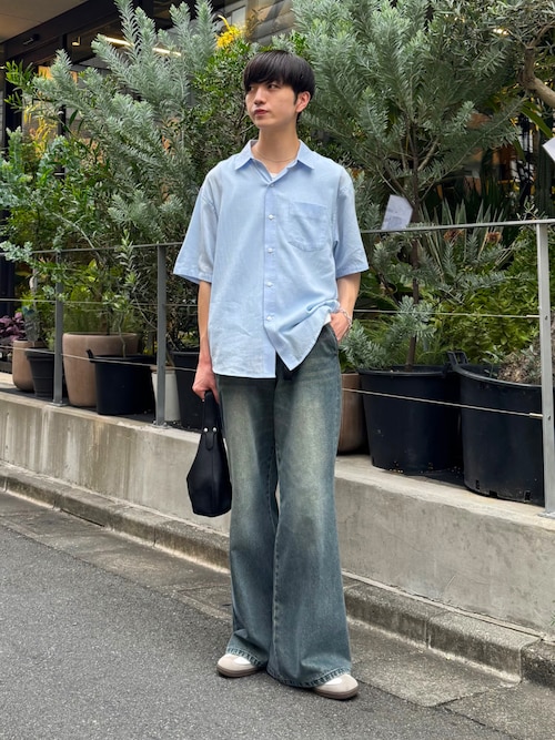 【LUENNA】Sheer Stripe Shirt / シアーストライプシャツ