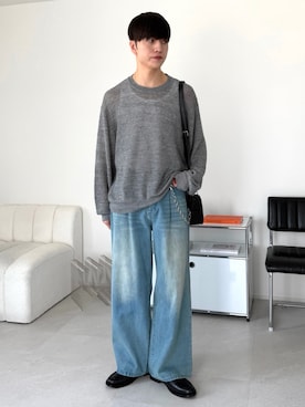 「LUENNA（ルエナ）のアイテム（ショルダーバッグ）」を使った、るいさん（メンズ・179cm）の秋コーディネート