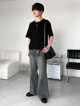 「Hender Scheme（エンダースキーマ）のアイテム」を使った、るいさん（メンズ・179cm）の春コーディネート