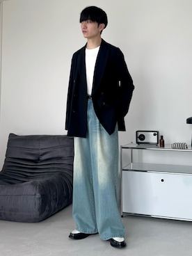 「アイテム（テーラードジャケット）」を使った、るいさん（メンズ・179cm・20代）の秋コーディネート