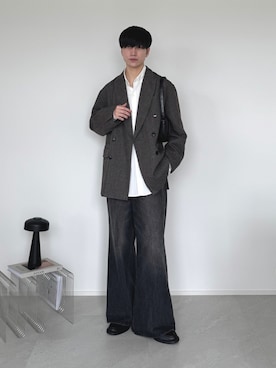「アイテム（ジャケット/アウター）」を使った、るいさん（メンズ・179cm）の秋コーディネート