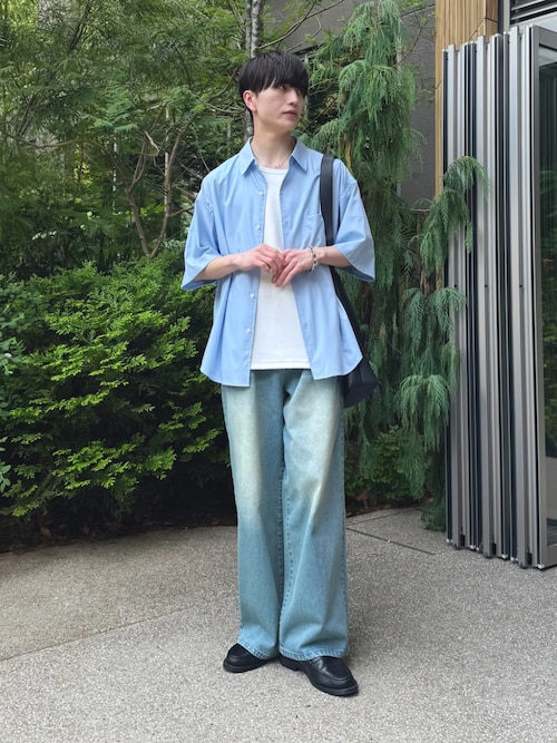 【LUENNA】One-Tuck Wide Straight Denim Pants / ワンタックワイドストレートデニムパンツ