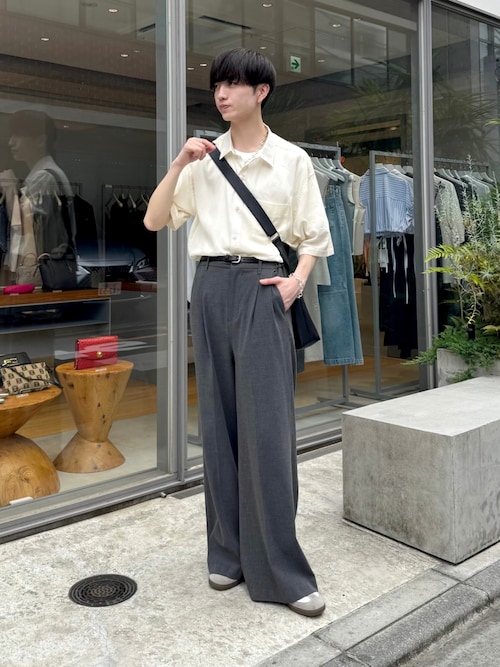 【LUENNA】Sheer Stripe Shirt / シアーストライプシャツ