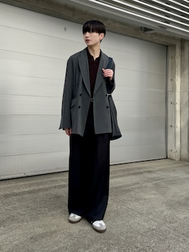 「アイテム（ポロシャツ）」を使った、るいさん（メンズ・179cm）の秋コーディネート