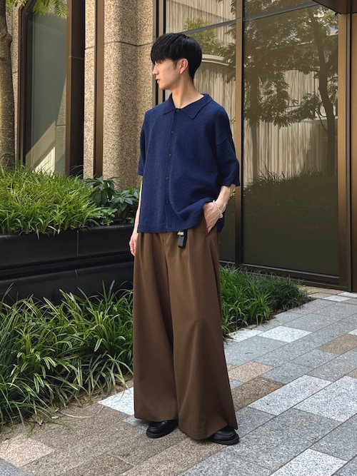 LUENNA】One-Tuck Baggy Wide Slacks / ワンタックバギーワイド