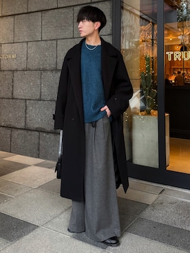 「韓国ファッション」｜るいさん（メンズ・179cm）の冬コーディネート