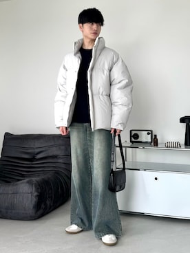 「アイテム（スニーカー）」を使った、るいさん（メンズ・179cm・20代）の秋コーディネート