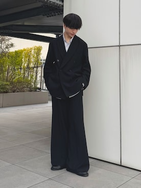 「アイテム（テーラードジャケット）」を使った、るいさん（メンズ・179cm）の秋コーディネート