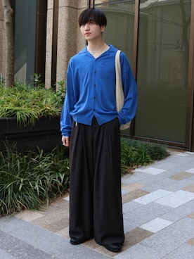 「hellam（へラム）のアイテム」を使った、るいさん（メンズ・179cm）の春コーディネート