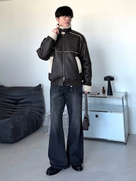 「アイテム（キーケース/キーアクセサリー）」を使った、るいさん（メンズ・179cm・20代）の秋コーディネート