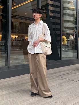 「アイテム（シャツ/ブラウス）」を使った、るいさん（メンズ・179cm・20代）の夏コーディネート
