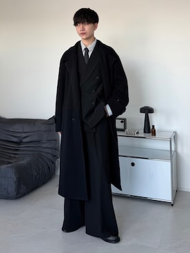 「アイテム（フォーマルスーツ/小物）」を使った、るいさん（メンズ・179cm）の冬コーディネート