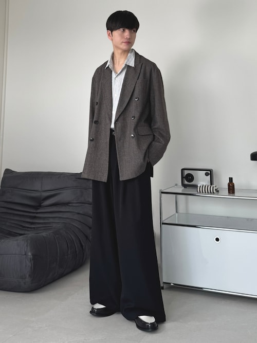 LUENNA テーラードジャケット セール】【LUENNA】Oversized Double Breasted Jacket