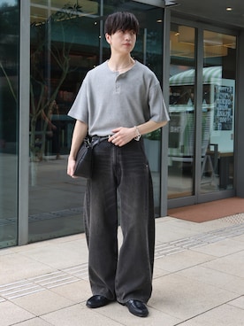 「LUENNA（ルエナ）のアイテム」を使った、るいさん（メンズ・179cm）の夏コーディネート