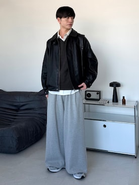 「アイテム（ブルゾン）」を使った、るいさん（メンズ・179cm・20代）の冬コーディネート