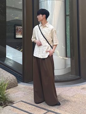 「アイテム（バッグ）」を使った、るいさん（メンズ・179cm）の夏コーディネート