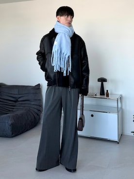 「アイテム（キーホルダー）」を使った、るいさん（メンズ・179cm）の冬コーディネート