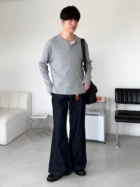 「LUENNA（ルエナ）のアイテム（アクセサリー）」を使った、るいさん（メンズ・179cm）の秋コーディネート