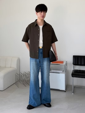 「LUENNA（ルエナ）のアイテム」を使った、るいさん（メンズ・179cm）の夏コーディネート