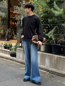 「アイテム（ボストンバッグ）」を使った、るいさん（メンズ・179cm・20代）の秋コーディネート