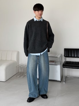 「アイテム（バッグ）」を使った、るいさん（メンズ・179cm）の春コーディネート