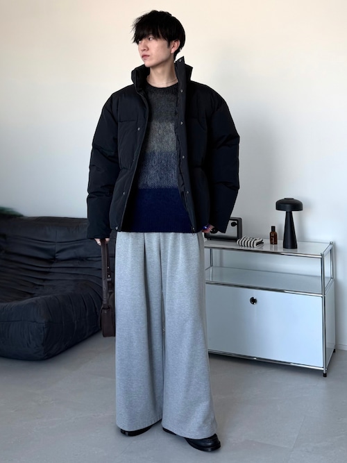 LUENNA】2-Tuck Wide Sweat Pants / 2タックワイドスウェットパンツ