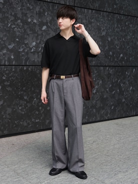 「LUENNA（ルエナ）のアイテム」を使った、るいさん（メンズ・179cm）の夏コーディネート