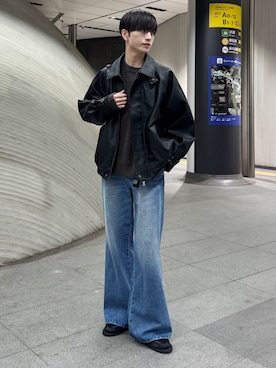 「アイテム（キーケース/キーアクセサリー）」を使った、るいさん（メンズ・179cm・20代）の秋コーディネート
