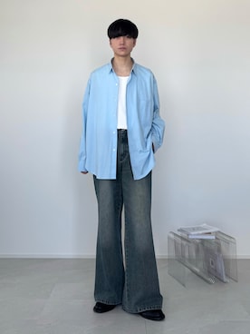 「アイテム（タンクトップ）」を使った、るいさん（メンズ・179cm）の秋コーディネート