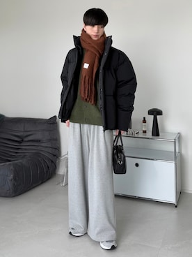 「アイテム（ダウンジャケット/コート）」を使った、るいさん（メンズ・179cm・20代）の秋コーディネート