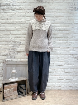 なかお⚘さん(レディース・165cm)の冬コーディネート