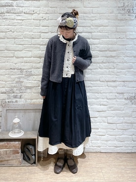 「Samansa Mos2（サマンサ モスモス）のアイテム」を使った、なかお⚘さん（レディース・165cm）の冬コーディネート