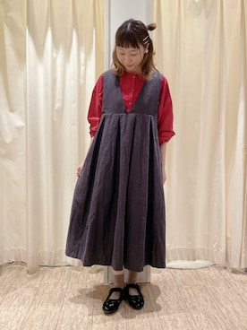 「アイテム（ドレスシューズ）」を使った、なかお⚘さん（レディース・165cm）の秋コーディネート