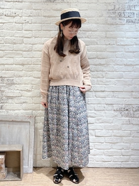 なかお⚘さん(レディース・165cm)の春コーディネート