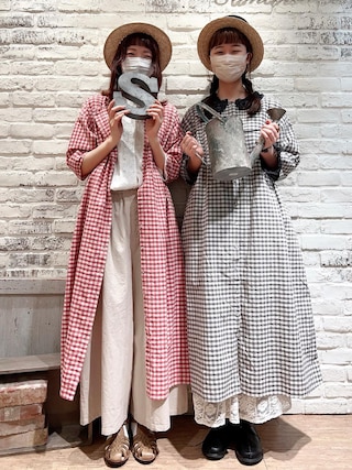 Samansa Mos2（サマンサ モスモス）の「ギンガムチェックピンタック