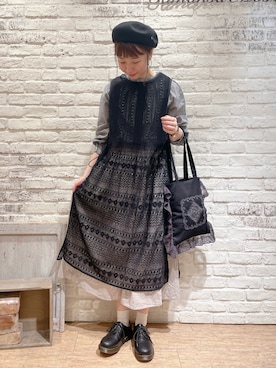 なかお⚘さん(レディース・165cm)の春コーディネート