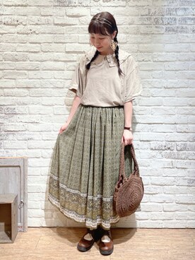 なかお⚘さん（レディース・165cm）の夏コーディネート