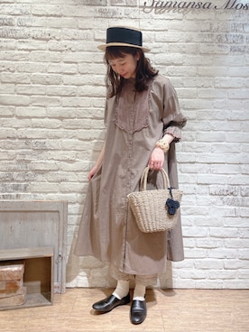 「WILLYS（ウィリーズ）のアイテム」を使った、なかお⚘さん（レディース・165cm）の夏コーディネート