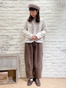 「Samansa Mos2（サマンサ モスモス）のアイテム」を使った、なかお⚘さん（レディース・165cm）の秋コーディネート