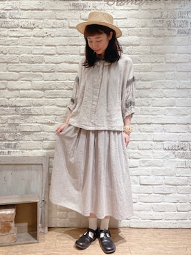 「アイテム（その他）」を使った、なかお⚘さん（レディース・165cm）の夏コーディネート