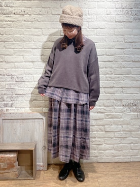 なかお⚘さん（レディース・165cm）の冬コーディネート