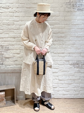 なかお⚘さん（レディース・165cm）の春コーディネート