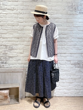 なかお⚘さん（レディース・165cm）の夏コーディネート