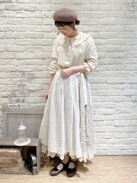 「アイテム（その他）」を使った、なかお⚘さん（レディース・165cm）の春コーディネート