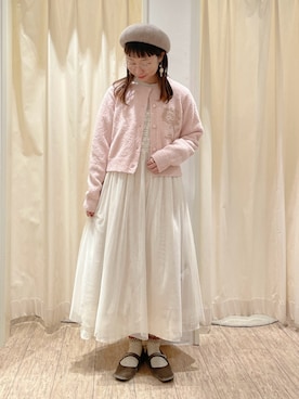 「Samansa Mos2（サマンサ モスモス）のアイテム（スカート）」を使った、なかお⚘さん（レディース・165cm）の冬コーディネート