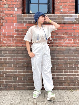 「アイテム（シューズ）」を使った、popuriさん（レディース・161cm・20代）の夏コーディネート