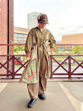 「L.L.Bean（エルエルビーン）のアイテム（帽子）」を使った、popuriさん（レディース・161cm）の秋コーディネート