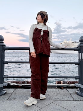 「coen（コーエン）のアイテム」を使った、popuriさん（レディース・161cm）の冬コーディネート